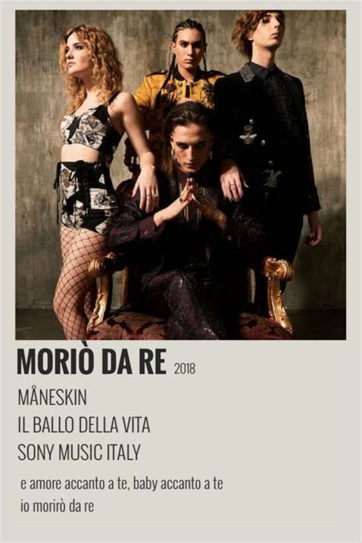 Lyrics & Translations of Morirò Da Re by Måneskin