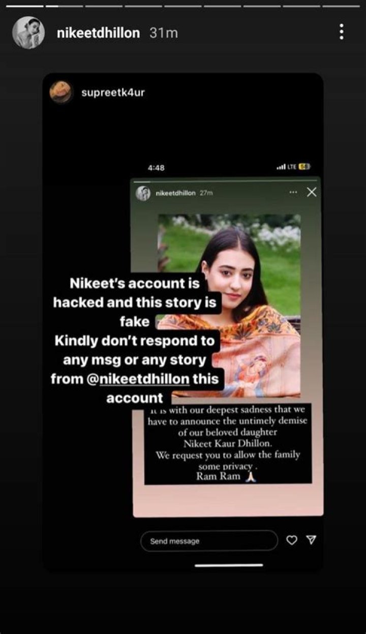 Nikeet Dhillon Death Hoax Debunked: What Happened To Her?